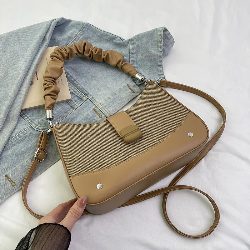 

2025 Spring Fashion! Women's Simple Handheld Underarm Crescent Bag - Versatile, High - Class Shoulder/Crossbody Design