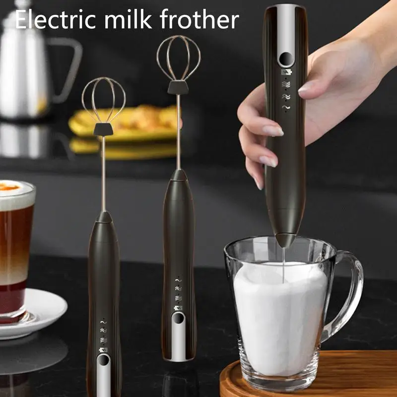 Milk Frother Handheld Whisk Electric Handheld Frother Mixer Electric Whisk Drink Foam Mixer for Hot Chocolate Latte Frappe Egg