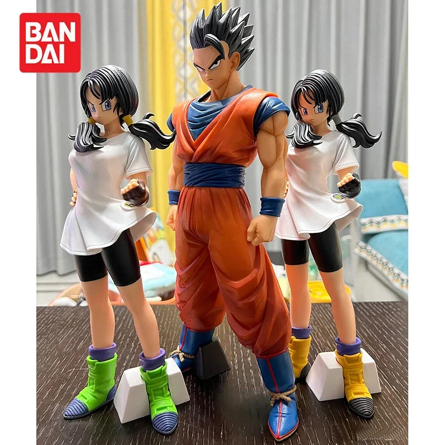 Original Banpresto Dragon Ball Z Grandista GROS Youth Gohan Videl Action Figure Anime Figurals Brinquedos Collectible Toys Model