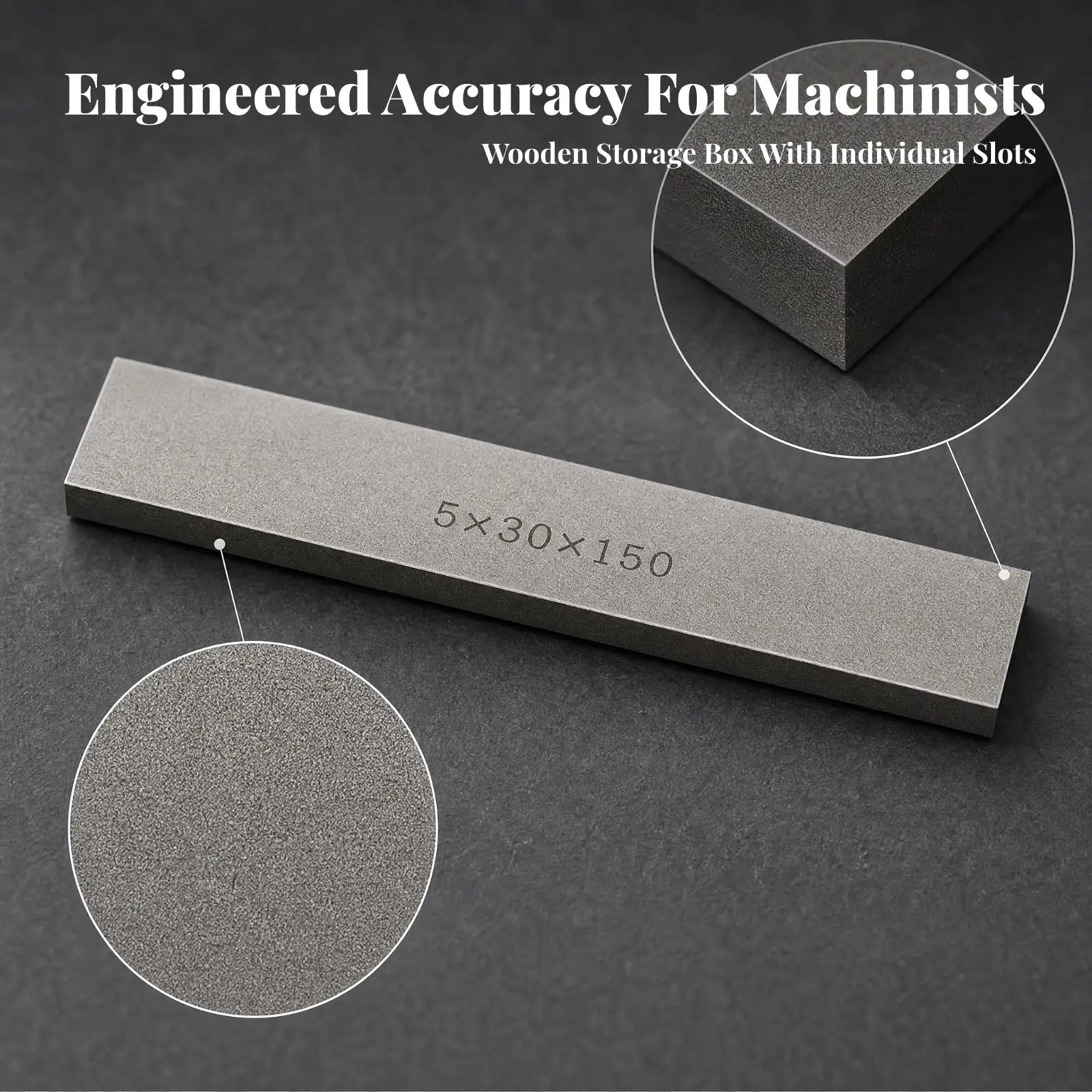 Machinist Parallel Block Hardened Alloy Steel Chamfered Edge Setup Tool for Bench Vise and Fixture Use