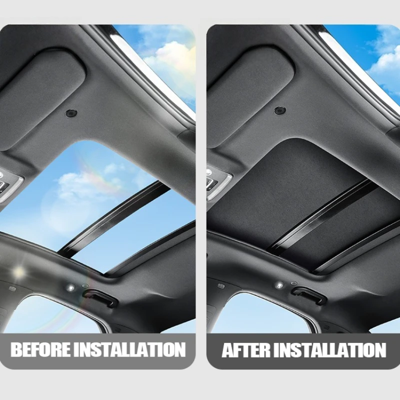 Car Sunroof Sunshade for BYD Leopard Titanium 7 Electrostatic Cling Canopy Sunscreen Shield Automotive Modification Accessories