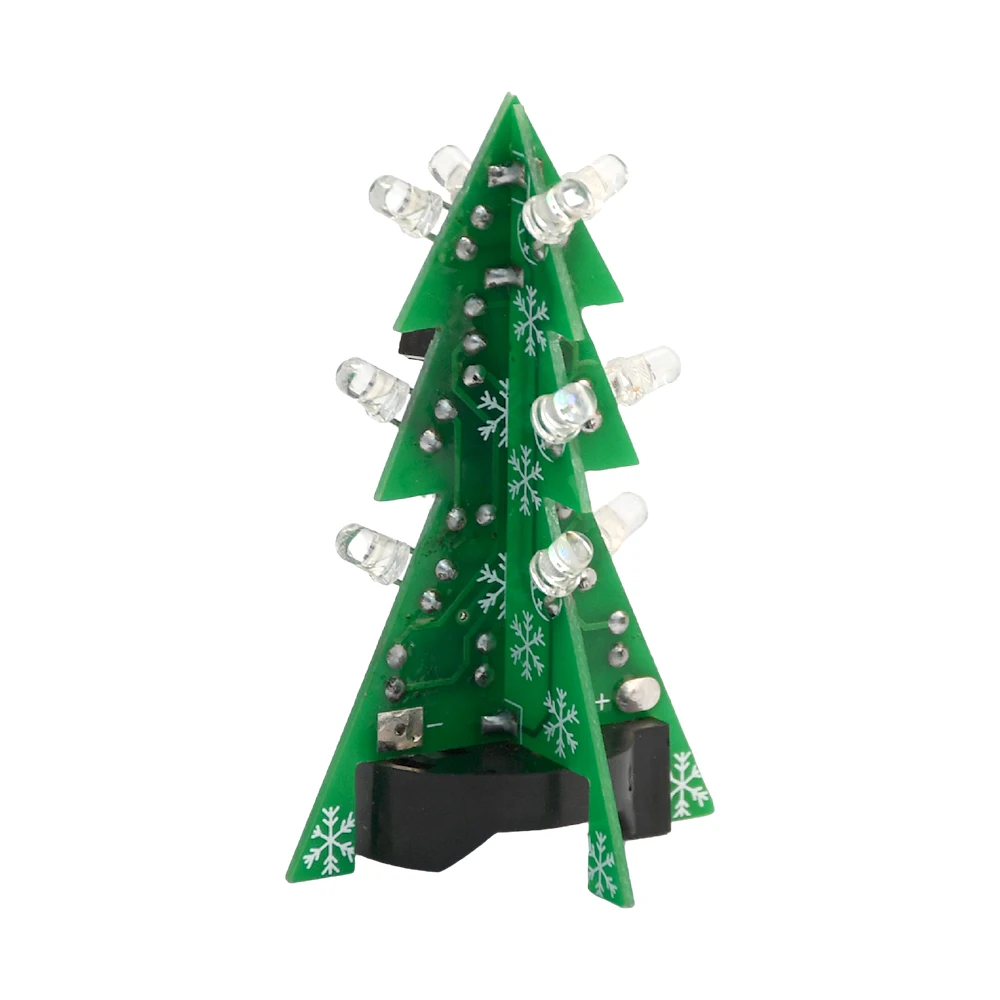 Christmas Decoration LED Flashing Christmas Tree Christmas Gifts Decorations DIY Kit Soldering Practice Module