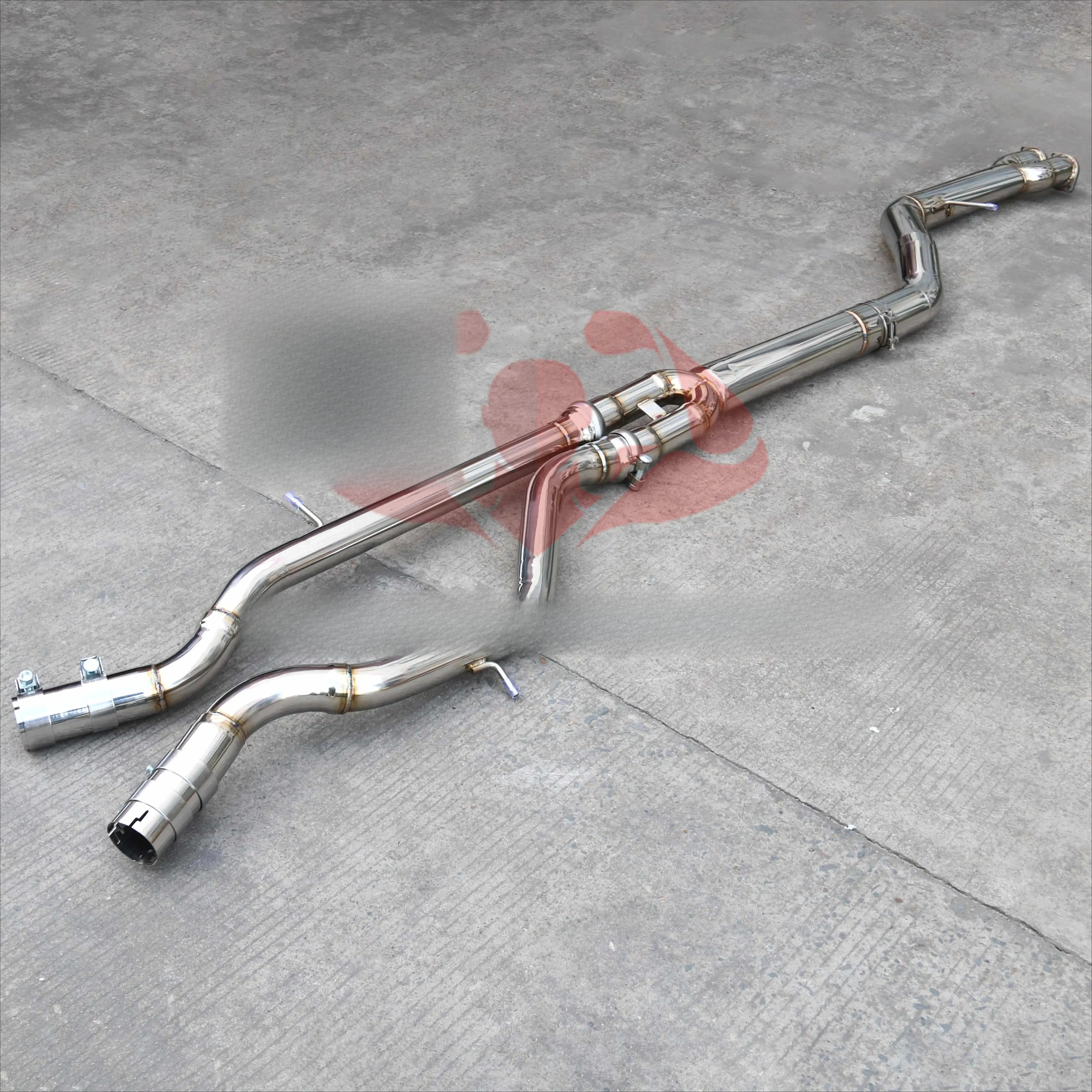 SS304 Exhaust Pipe for BMW S55 MIDPIPE RESONATED F80 F82 M3 M4