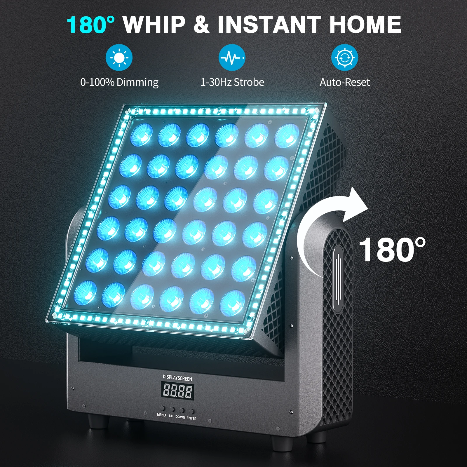 Lampu Sorot Bergerak U'King 200W RGBW Dengan 96 Lampu LED RGB Pixel Stage Light Bar DMX512 Untuk DJ Disko Pernikahan Pesta Bar KTV