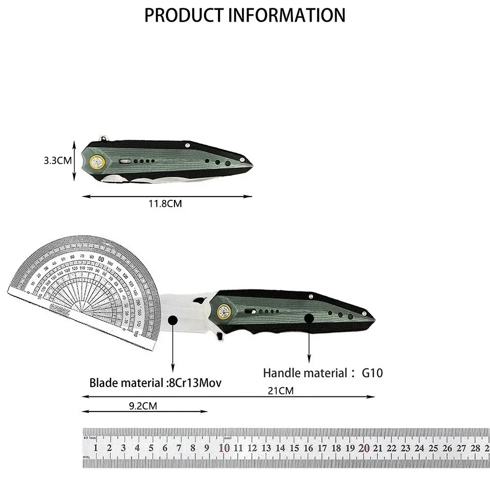 EDC صلابة عالية في الهواء الطلق التخييم الصيد فائدة سكين للفرد البرية بقاء الدفاع عن النفس سكين مغامرة الإنقاذ سكين