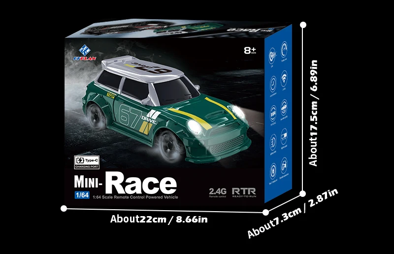 KF20 1:64 Mini RC Drift Car – detail image 43