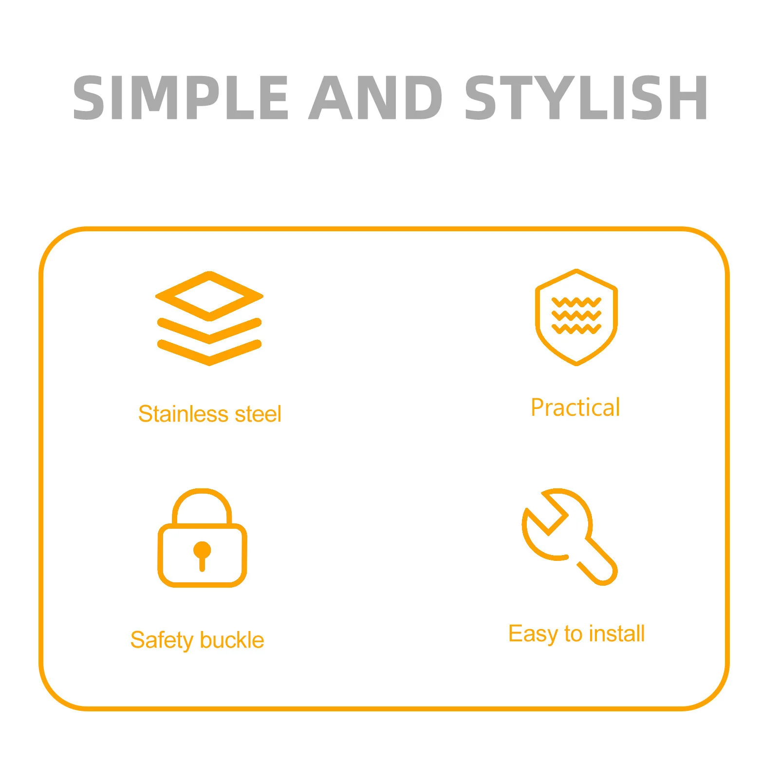 

Anti-Theft Door Chain Lock Stainless Steel Heavy Duty Latch Scratch Resistant Secure Door Bolt for Office Home Safety Lock