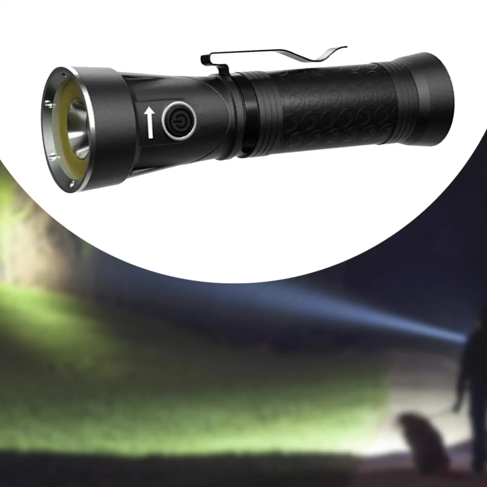 COB Flashlight Folded Bright Camping Torch for Outdoor Trekking Backpacking