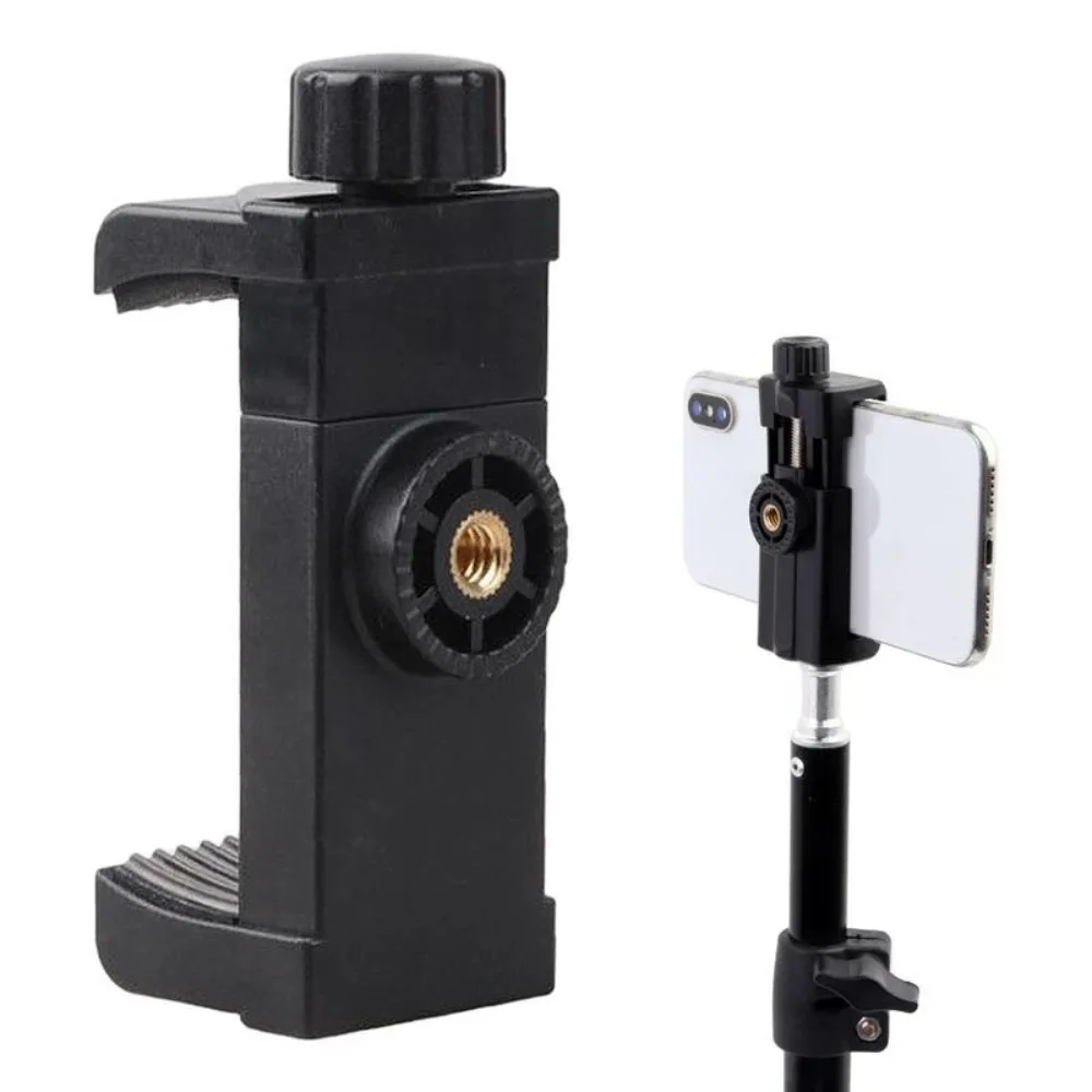 ERIKOLE Universa Stativ Telefon Clip 1/4 Zoll Schraube Loch Halter Für Stativ Mobile Smart Telefon Zubehör Ständer Halterung