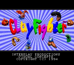 بطاقة ألعاب Clay Fighter Title16bit MD لمحرك Sega Mega لـ Genesis