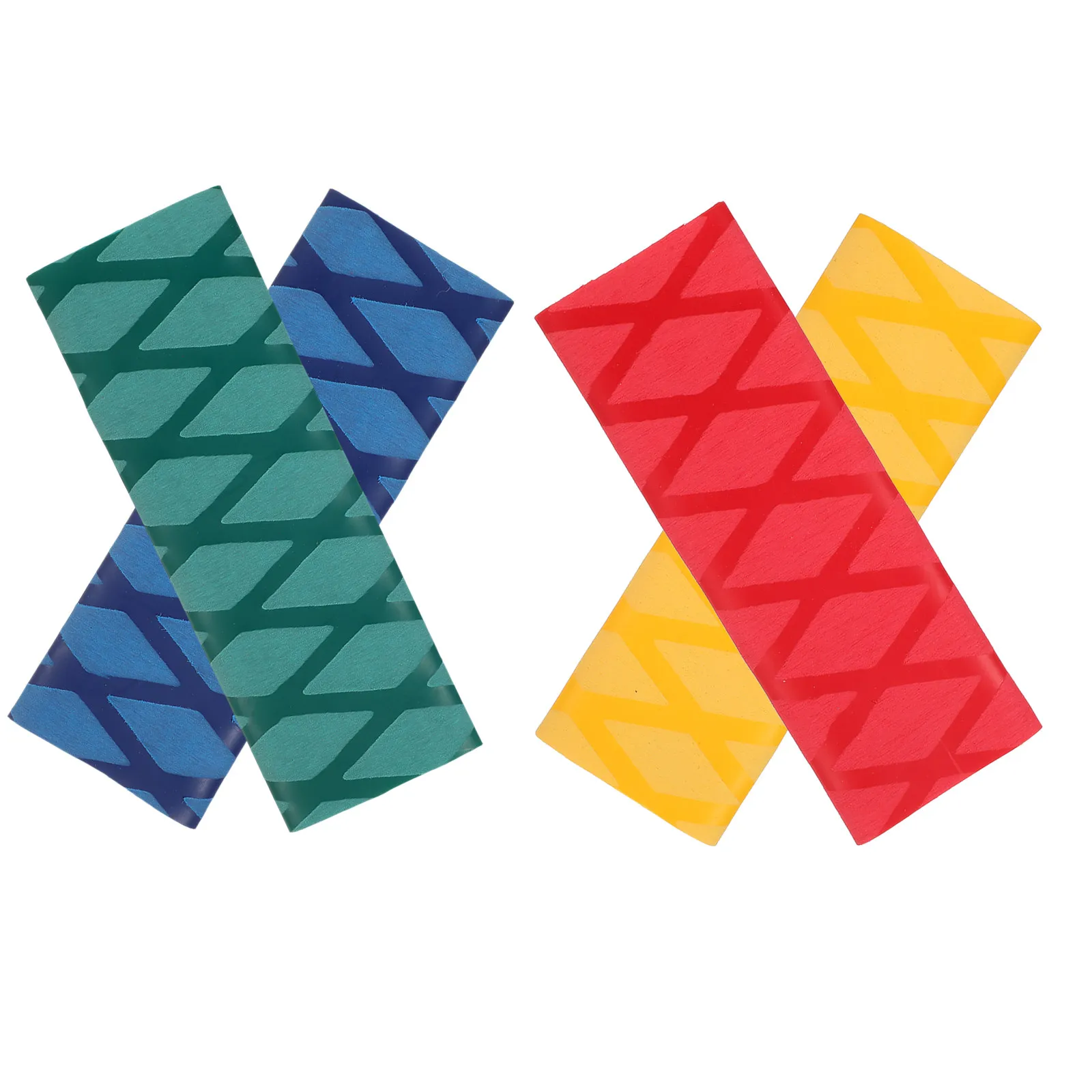 4Pcs Heat Shrink Handle Protectors Kitchen Knife Sleeve Non Slip Grip Covers Comfort Grip Knife Handle Skin Protectors view 3