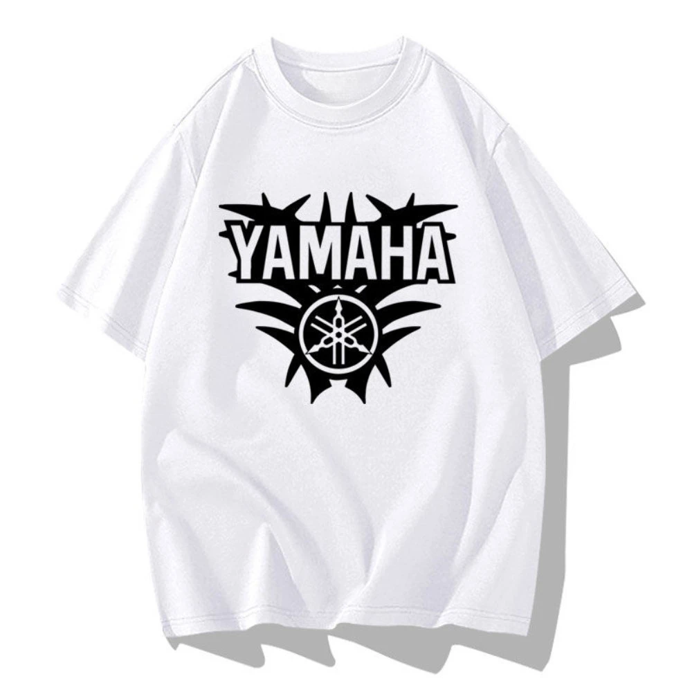 

More Yamaha Motorcycle Riding Off-Road Men's Breathable Short Sleeve Fashion Brand Printed Loose Crew Neck Cotton K2yT-Shirt Top