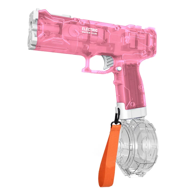 Pistola de água elétrica, blasters de água poderosos, pistolas automáticas de tiro contínuo com som, piscina de verão o