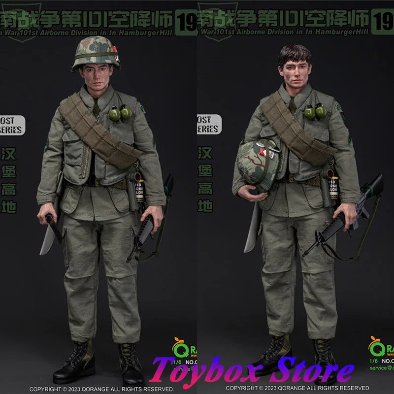 Qorangeqotoys QOM-1035 1/6 Schaal 1969 Vietnam War 101st Luchtlandingsdivisie In Hamburgerheuvel Militaire 12 "Man Actiefiguur