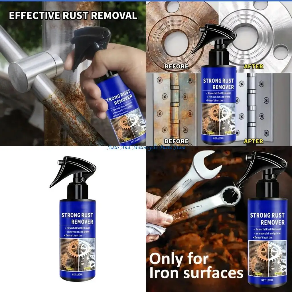 P9FD Car Rust Remover Sprayer For Metal Parts Fast Acting Degreaser Rust Prevention