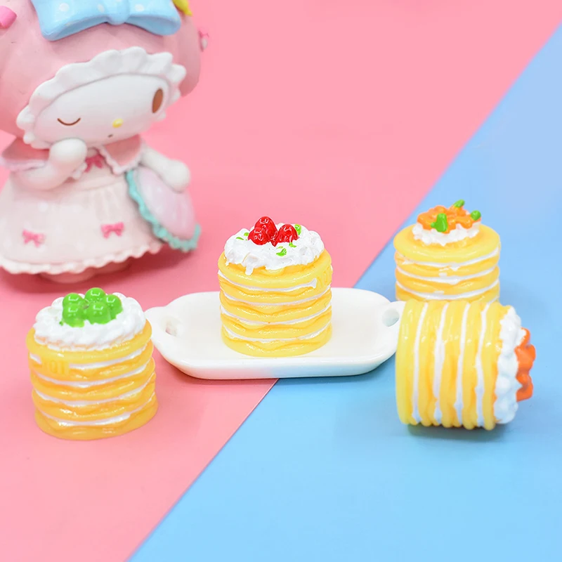 

2 шт. 1:6 весы кукольный домик миниатюрный торт хлеб DIY десерт мини еда для кухонной мебели аксессуар