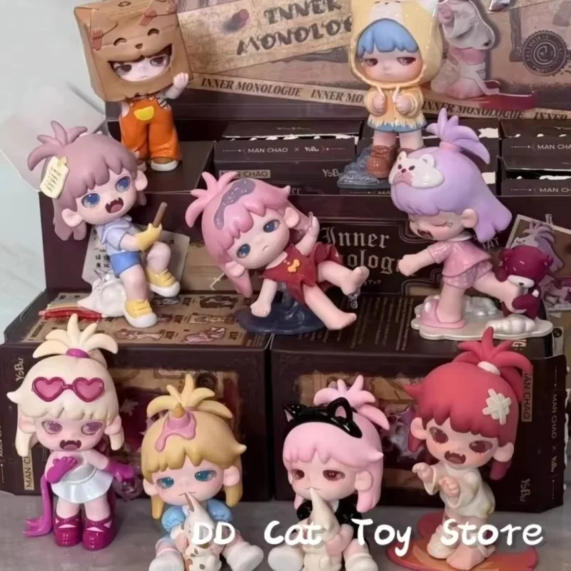 Echte Yobu Inner Monoloog Eerste Ervaring Serie Blind Box 1e en 2e generatie Kawaii Action Figure Surprise Box Toy