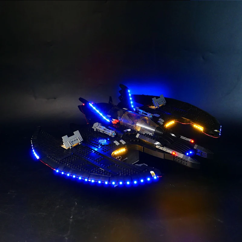 Kit de luz LED DIY RC para LEGO 76161 Batwing, juego de bloques de construcción, solo luz LED, sin modelo de bloques