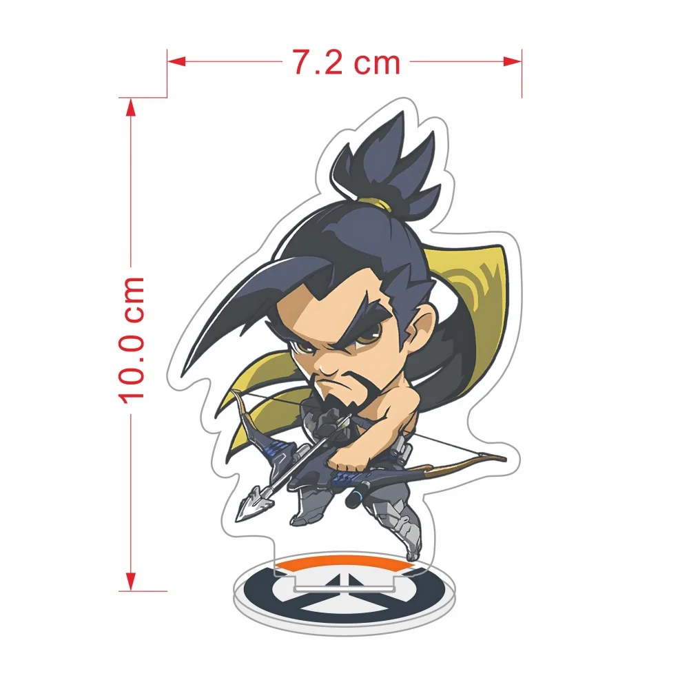 Shooting Game Overwatch 2 D.Va Kiriko Tracer Mercy Widowmaker Acrylic Stand 10cm Desktop Decoration, Keyring Anime Fans Gifts view 4