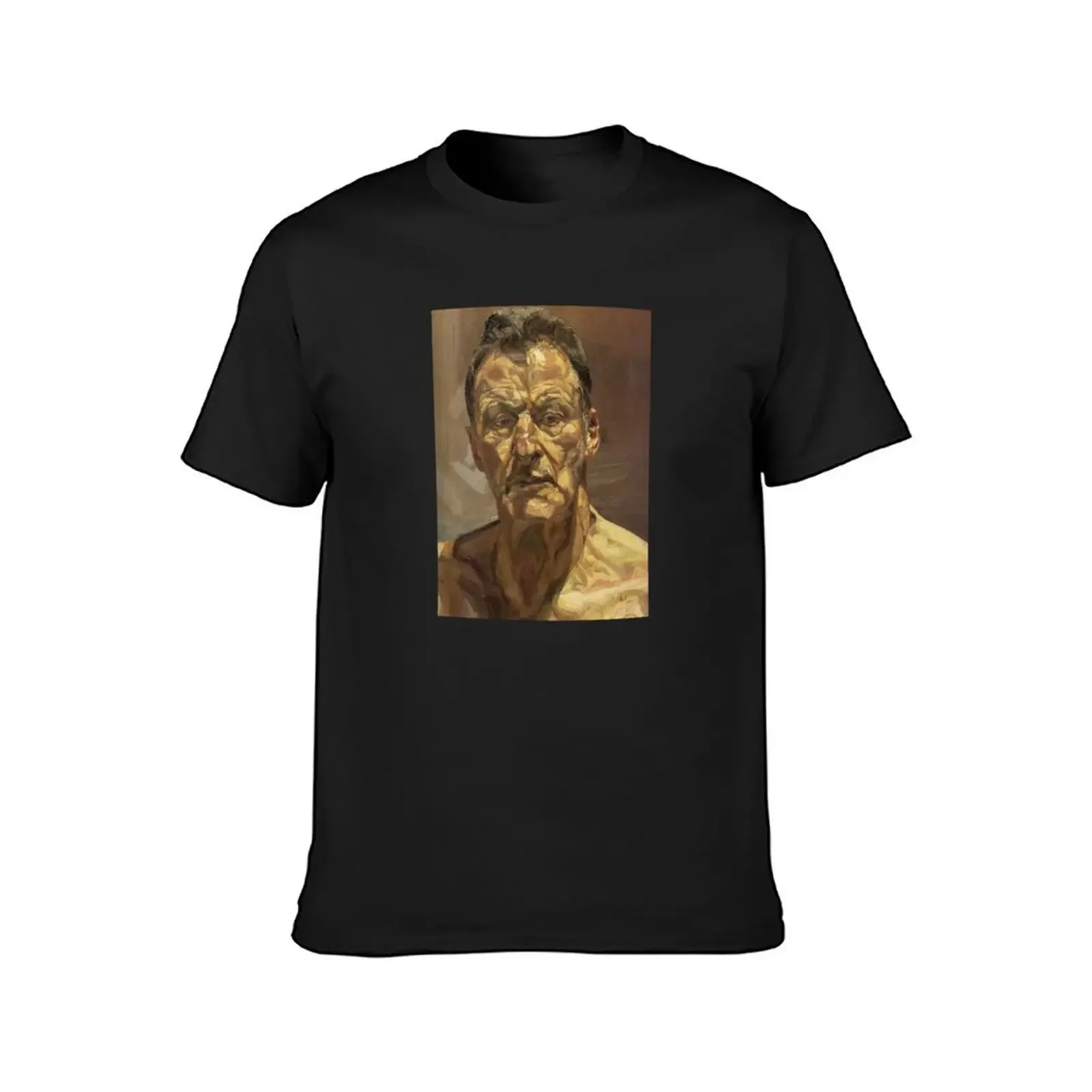 Lucian Freud Self Portrait T-Shirt street wear graphic t shirts basketball graphic tees baggy shirts mens clothing