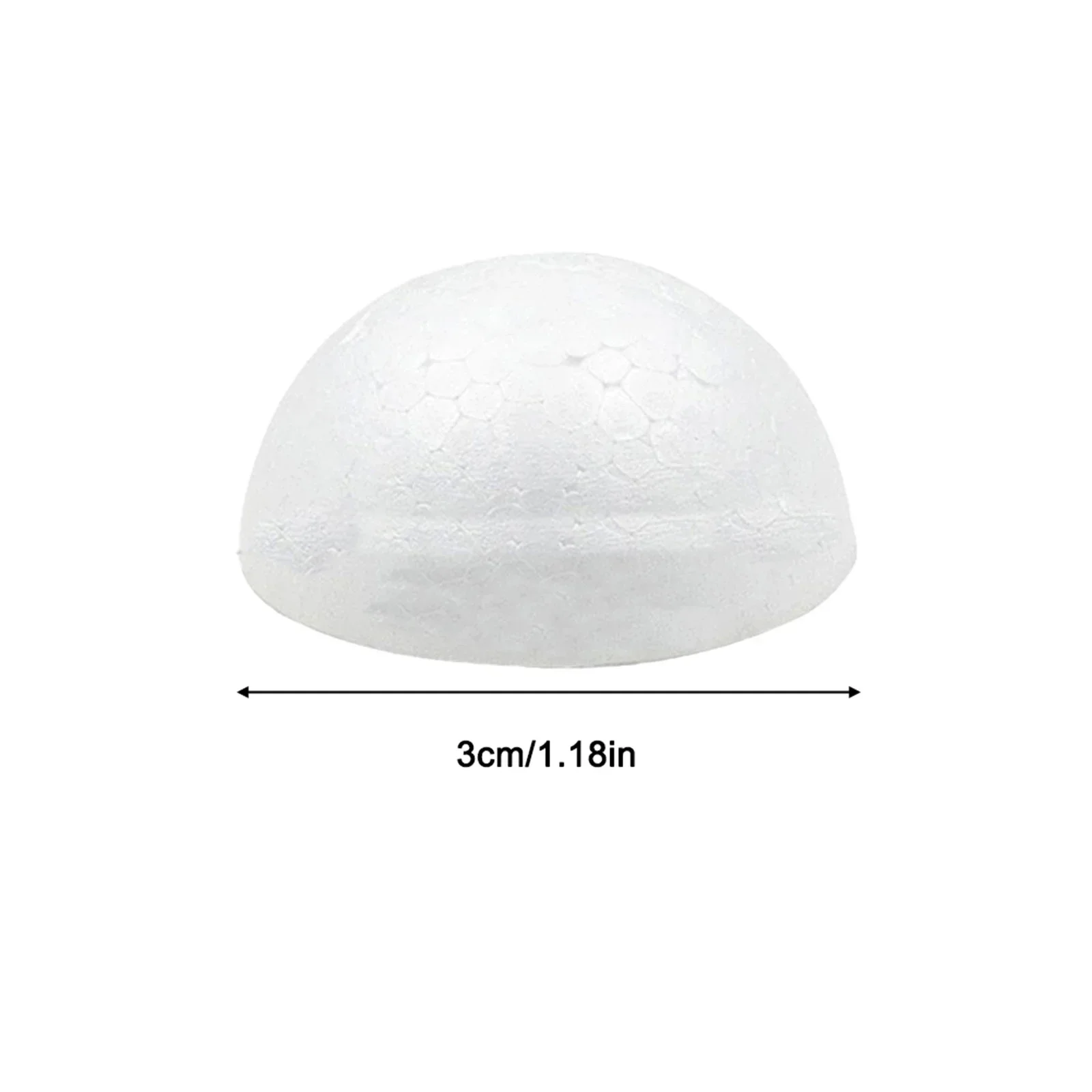 High Quality Brand New Foam Ball Hemisphere Christmas Decoration Ornaments Polystyrene Scene Wedding White 10pcs