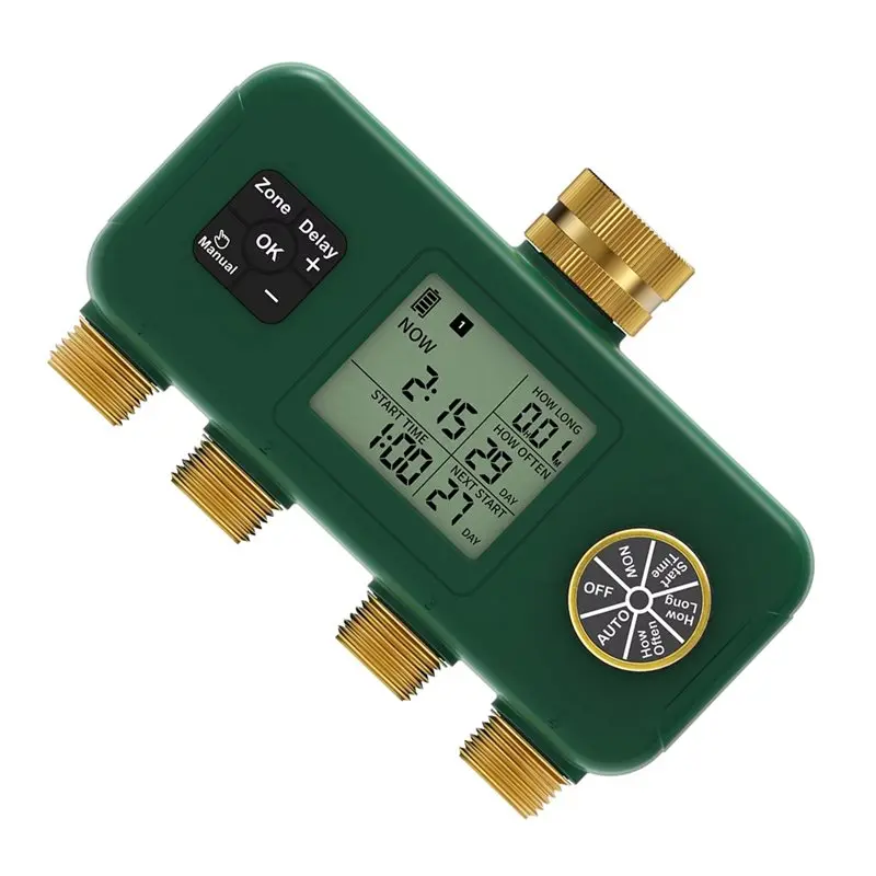 ABRW-Automatic Water Timer Brass Inlet Outlet Rotary 3/4