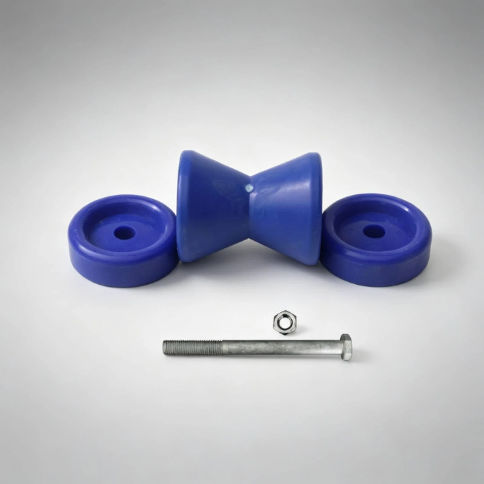 3 Pieces Boat Hauling Roller Assembly Blue and Black Boat Hauling Roller Kit Marine Hardware Reduces Friction Universal Fit view 5