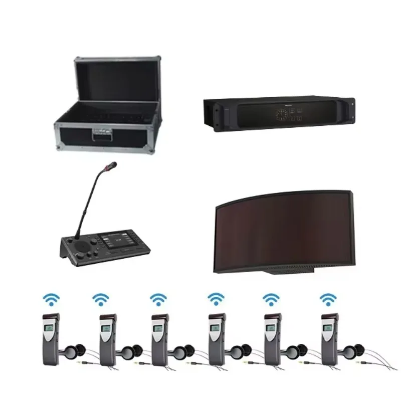 Simultaneous Interpretation Audio Conference System Equipment for Hosted Conferences