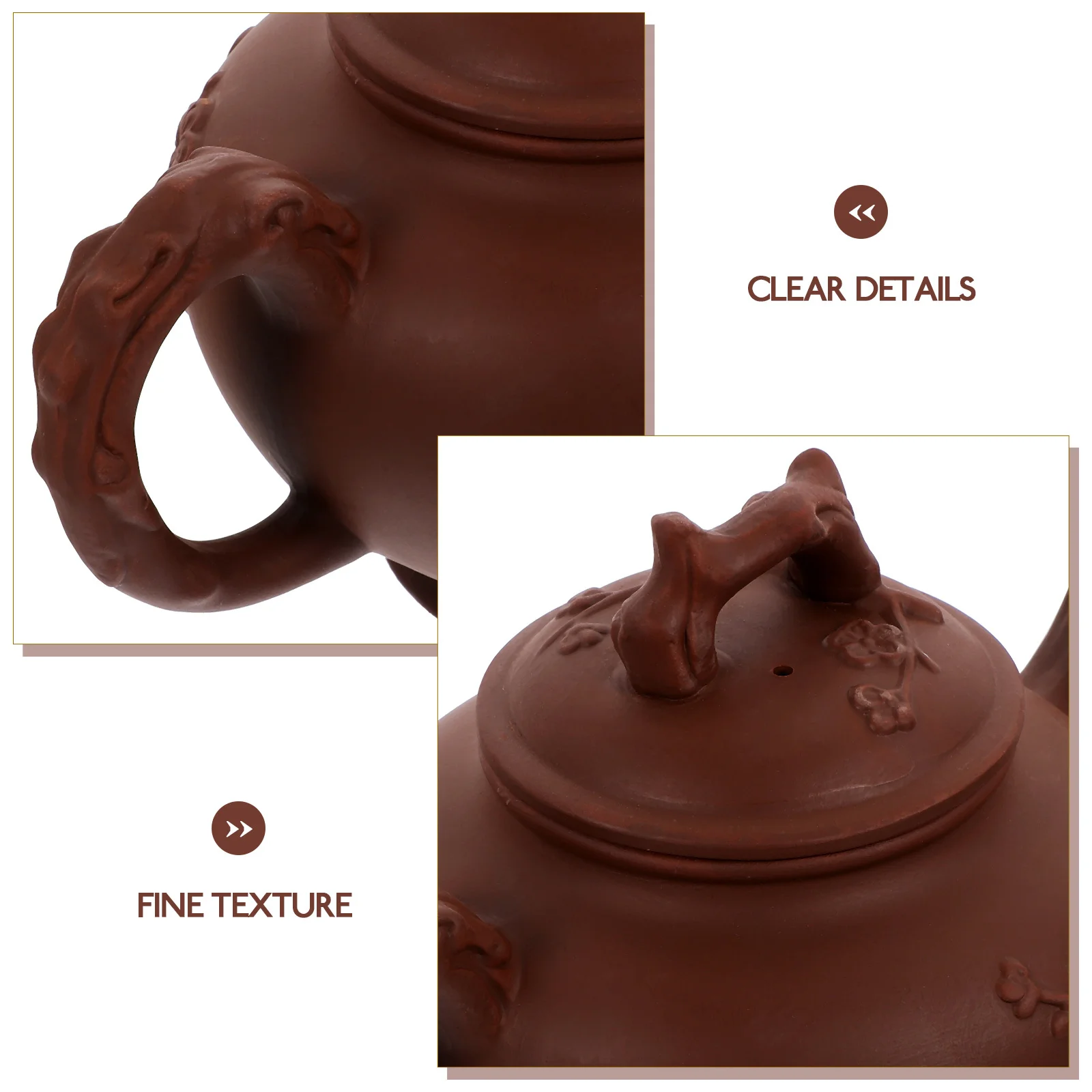 

Purple Clay Tea Kettle Kung Fu Teapot Heat Resistant Home Office Household Teaware Anti-Scald Kung Fu Tea Kettle