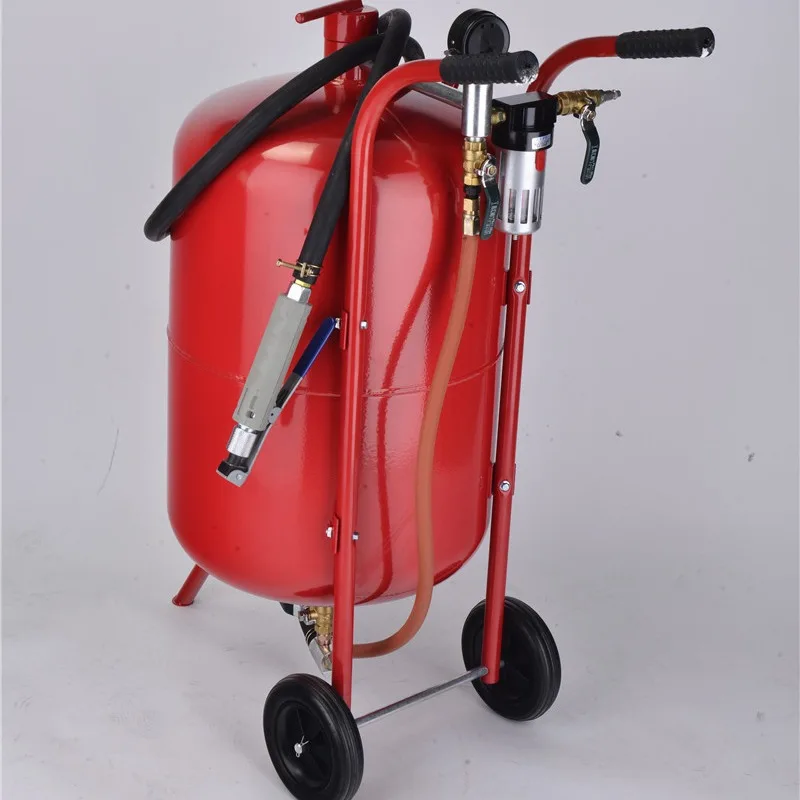 SB20 rust removal sandblasting machine 20 gallons high speed portable movable dry manual sandblasting polishing sandblasting 5