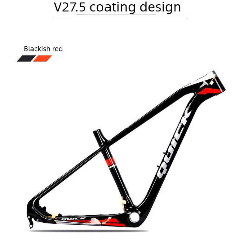 V27.5 Ultra Light Carbon MTB Frame Tapered Steerer Internal Cable Routing Custom Paint