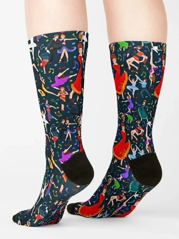 World of Dance-Chaussettes de luxe pour hommes et femmes, cadeaux d'Halloween pour enfants