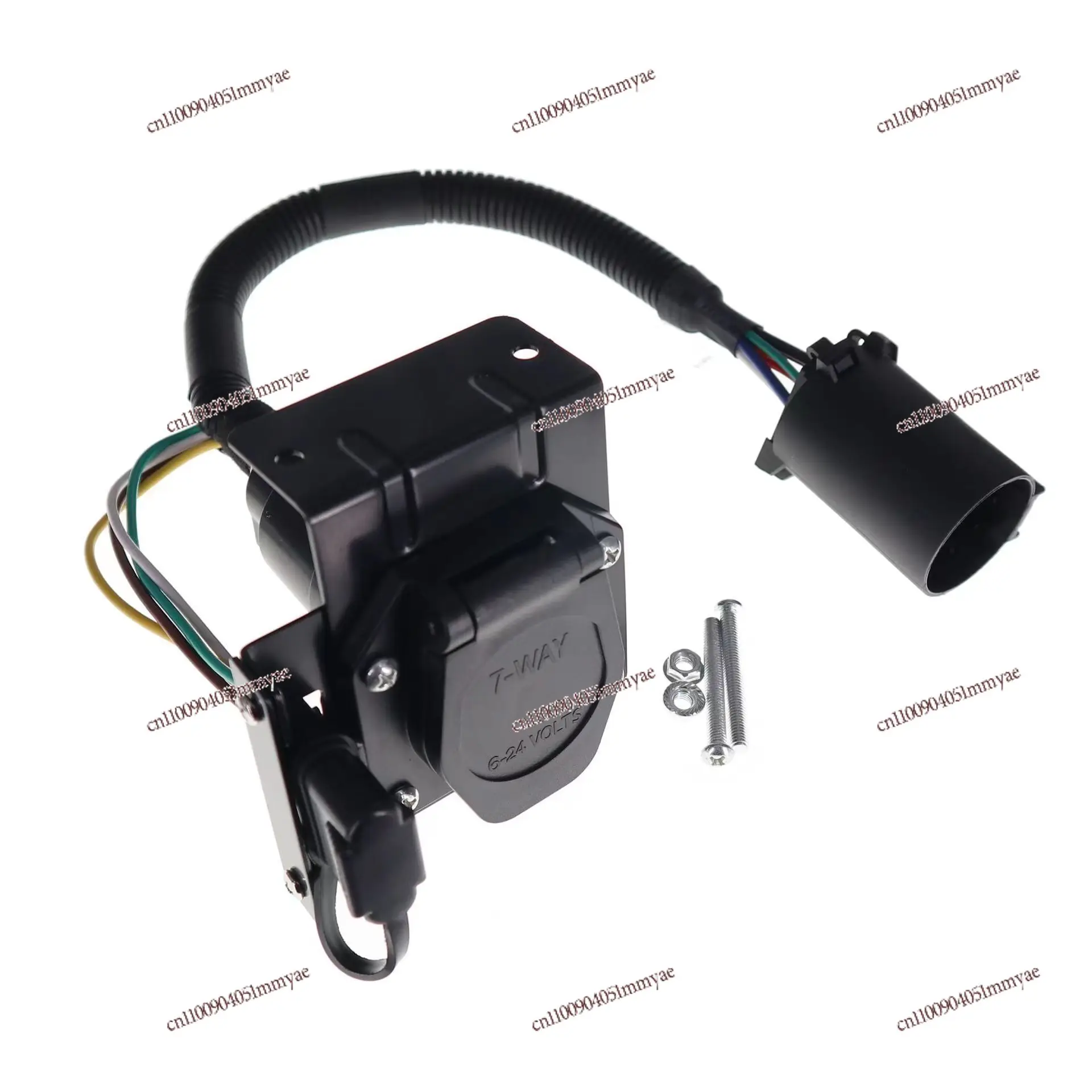 American 4-pin + 7-pin trailer conversion line, with 7-pin connector for the original trailer, the total length is 36inch