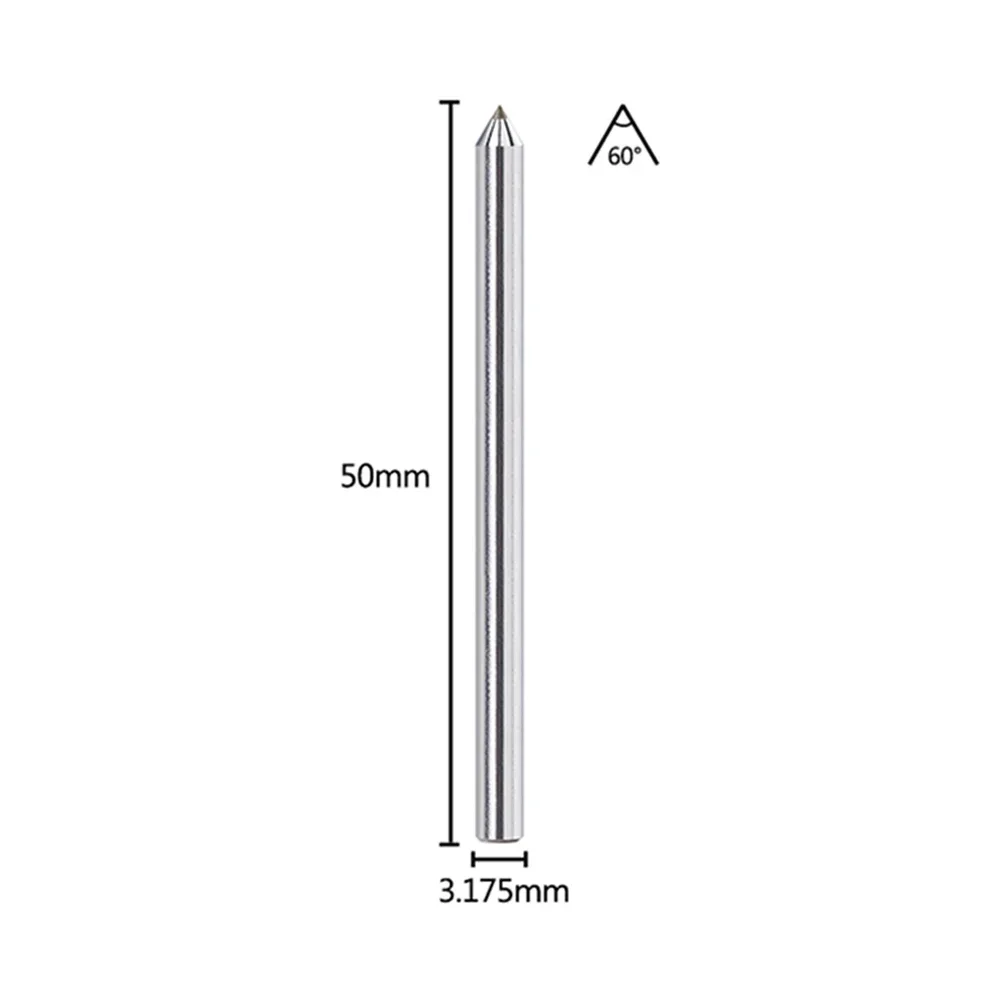 Ceramic Diamond Tip And Steel Body Engraving Bit Drill Diamond Point 3.175mm Cutter Tool Diamond For Engraving Stainless Steel