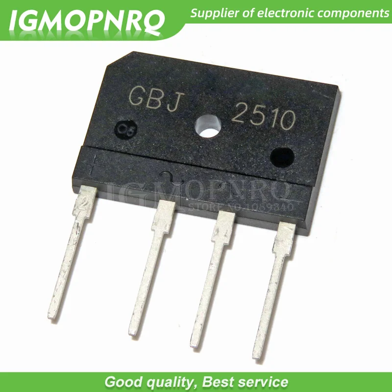 5pcs GBJ2510 2510 ZIP Bridge Rectifiers 1000V 25A new original