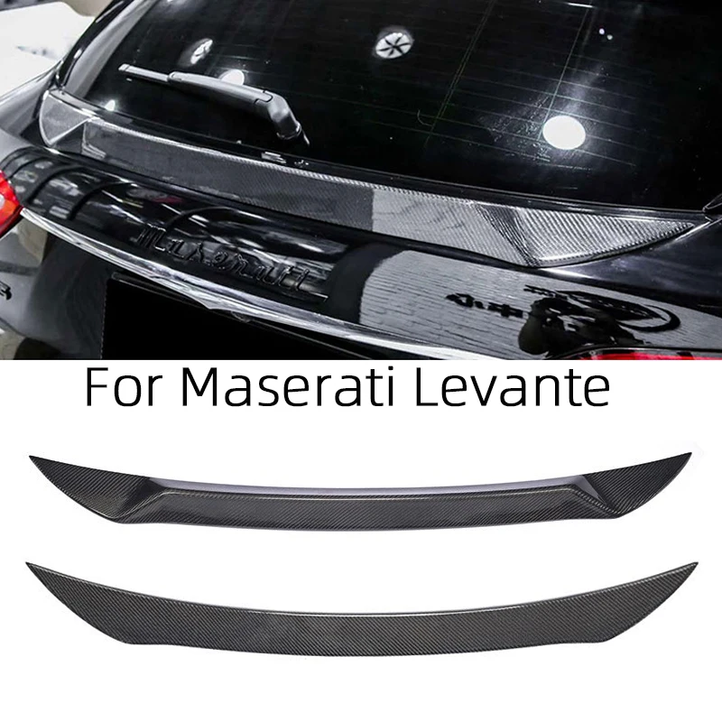 For Maserati Levante OE Style Carbon fiber Rear Spoiler Trunk wing 2016-2020 FRP honeycomb Forged