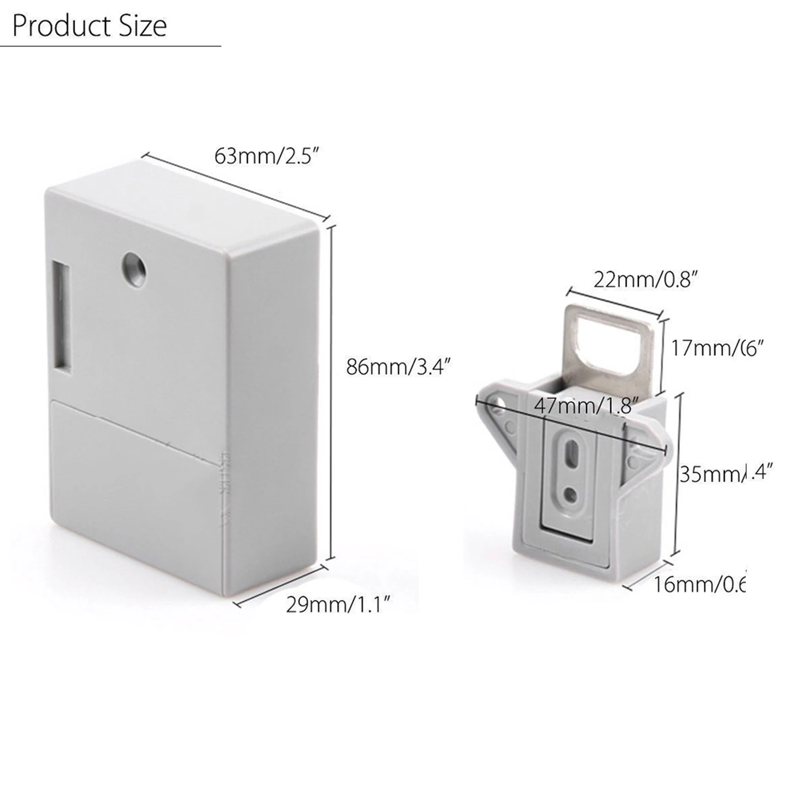 بطارية IC بطاقة الاستشعار خزانة درج قفل ذكي لتقوم بها بنفسك قفل رقمي Hidde غير مرئي دون ثقب مثقوب