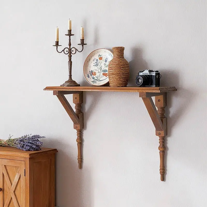 

Style Shelf Display Shelf Interior Vintage Wall Wooden Country Style Baffle Roman Column Slate