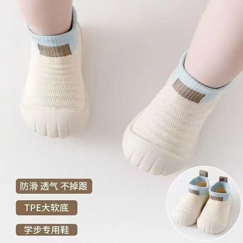 0-2Y Baby Shoes Toddler Baby Shoes Spring  Autumn Floor Socks Boys Girls Kids Soft Sole Indoor Non-slip Socks