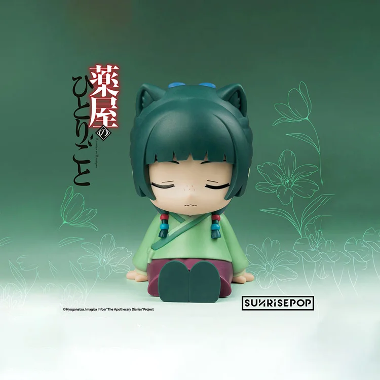 Figurine originale de dessin animé The Apothecary Diaries, chat fille, veilleuse, modèle d'action, ornements de bureau, loisirs de collection