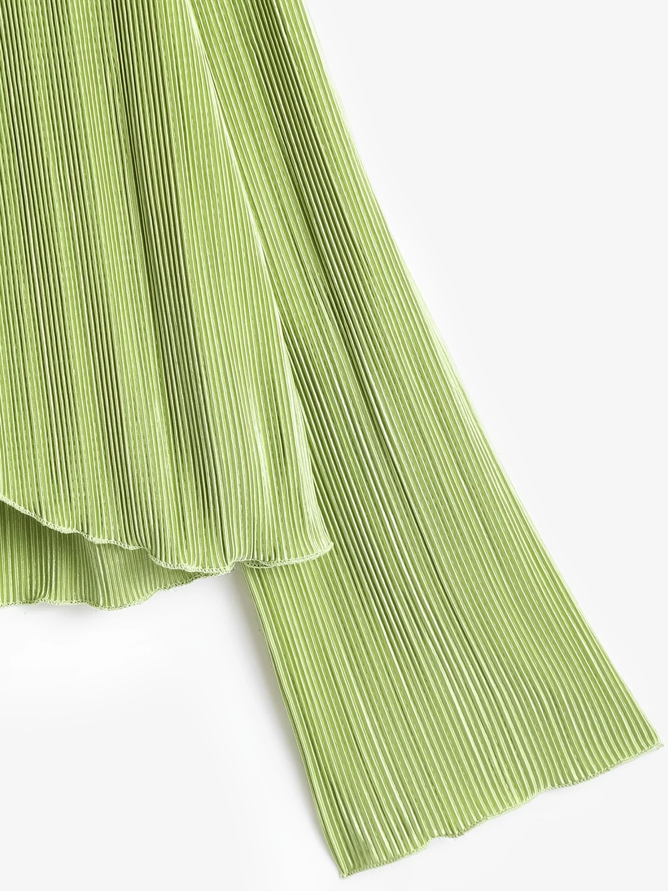 Cárdigan de punto plisado con cuello en V para mujer, versión coreana, estilo europeo y americano, otoño y primavera