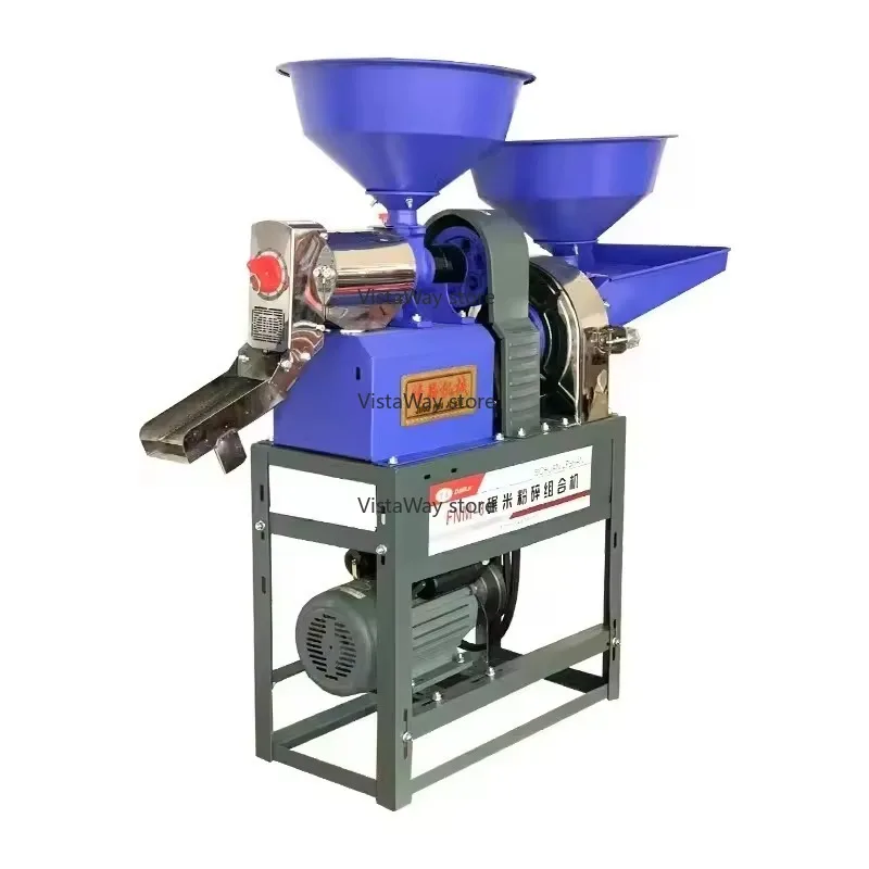 

Hot Sale Multi-function 3kw Electric Rice Milling Machine Pulverizer Combination All-in-one Machine