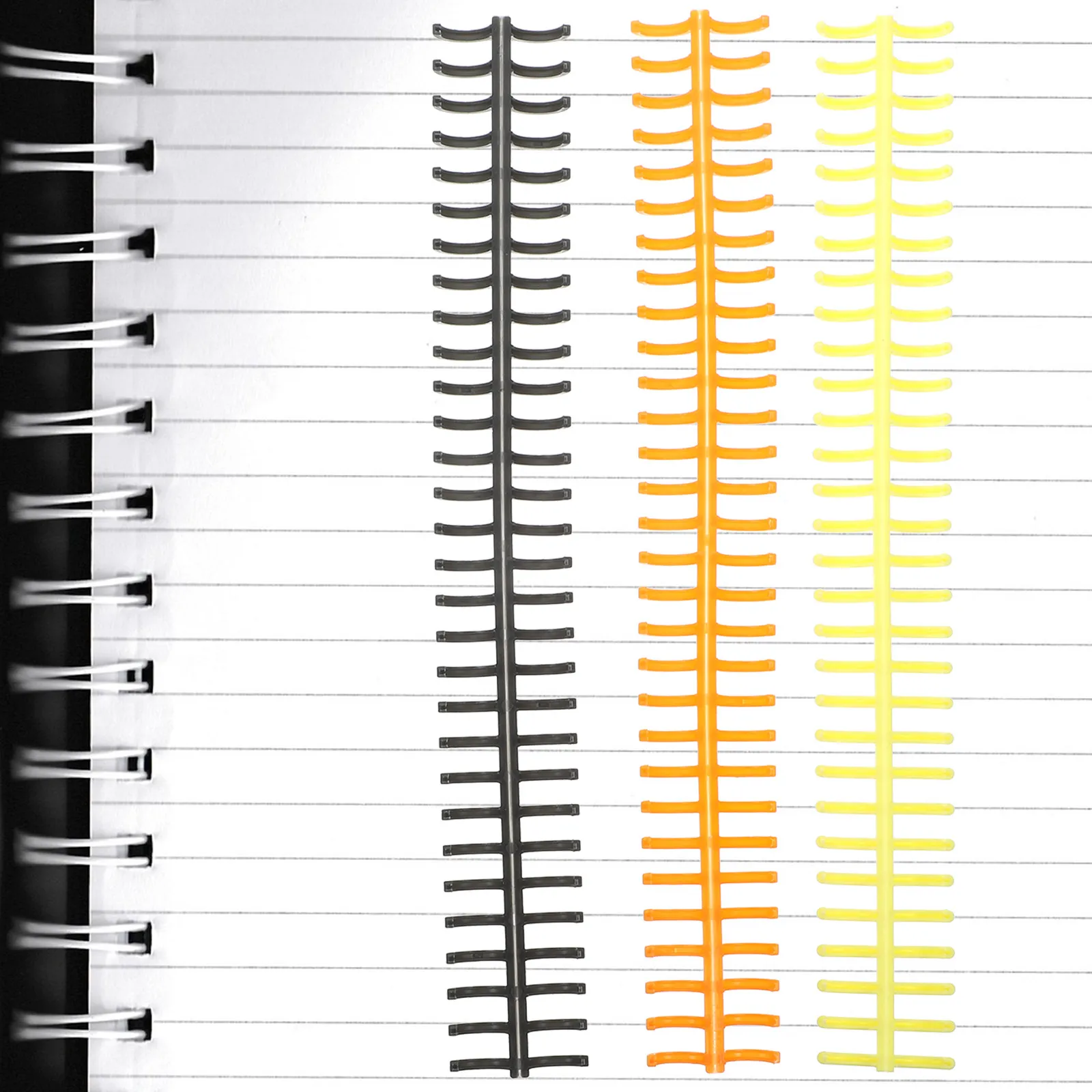 

11Pcs Binding Spirals Coil Notebooks Flexible Customizable Pages Creative Stationery Binding Spines Plastic Bindings