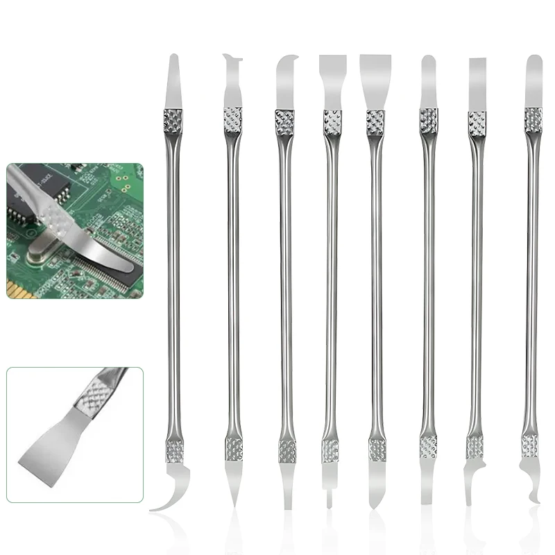 8-in-1 Professional Mobile Phone Repair Kit LCD Chip Glue Removal CPU Separation Prying Disassembly Tool Electronic Parts Repair