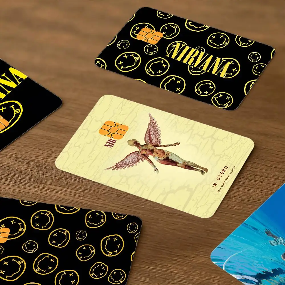 N-nirvana-a singer Waterproof skin protector stickers for bank cards credit cards debit cards public transport cards