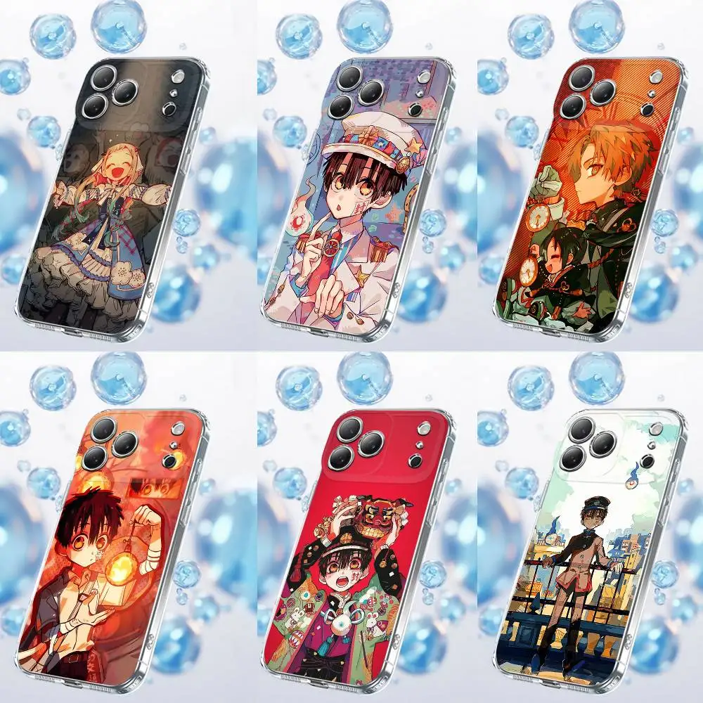T-Toilet Bound Hanako Kun NENE Phone Case For iPhone 17,16,15,14,13,12,11 Plus,Pro,Max,Plus,E,SE4,Air,Mini Transparent