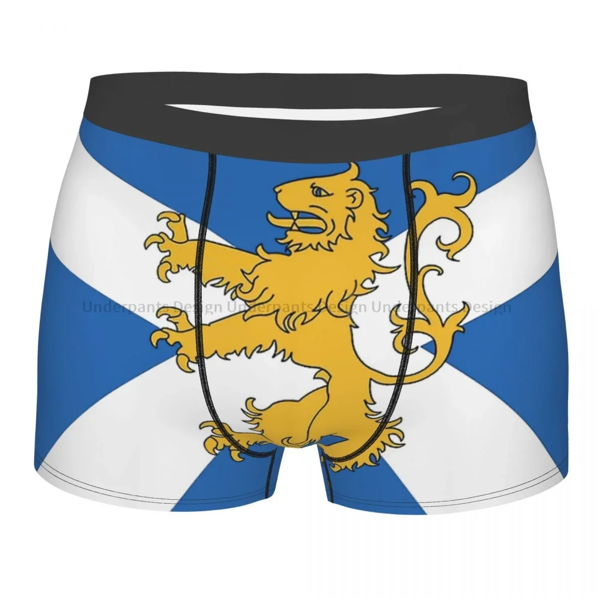 Scottish Lion  Flag Underpants Homme Panties Male Underwear Comfortable Shorts Boxer Briefs