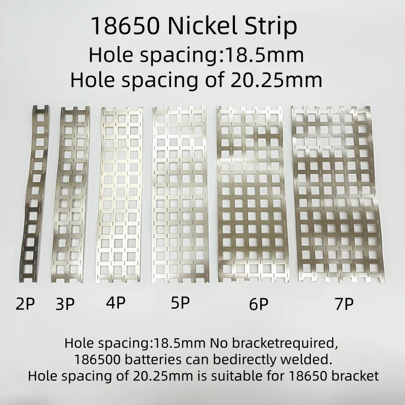 5Meters Length Nickel Plated Strip for 18650 Lithium Battery Welding 2P 3P 4P 5P 6P 7P Options Available