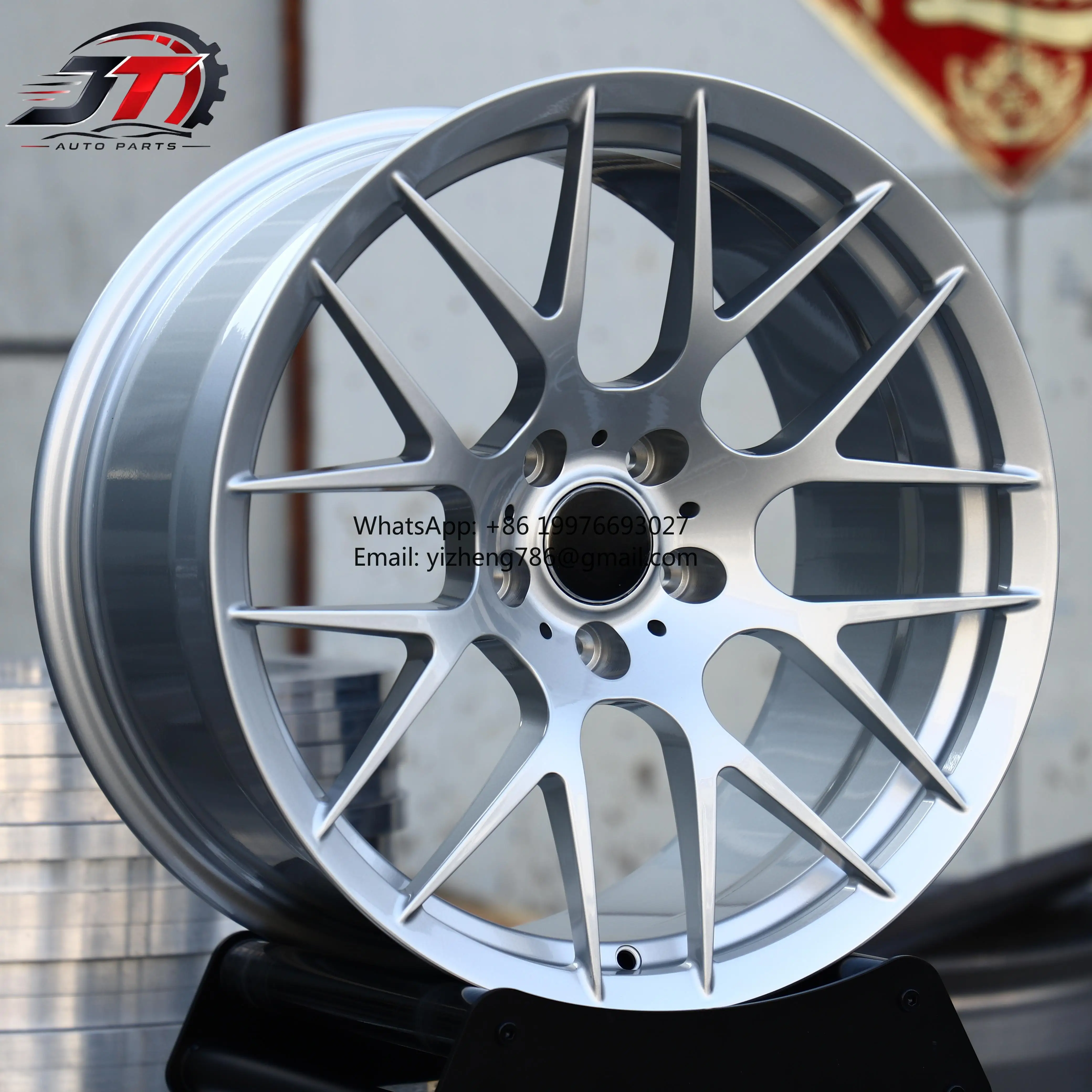 JT Custom 16 17 18 19 20 21 22 inch 5x112 Gloss Silver Aluminium Alloy Wheels For IX For M850i For M2 For I5 For X3 M5 For M4 Fo