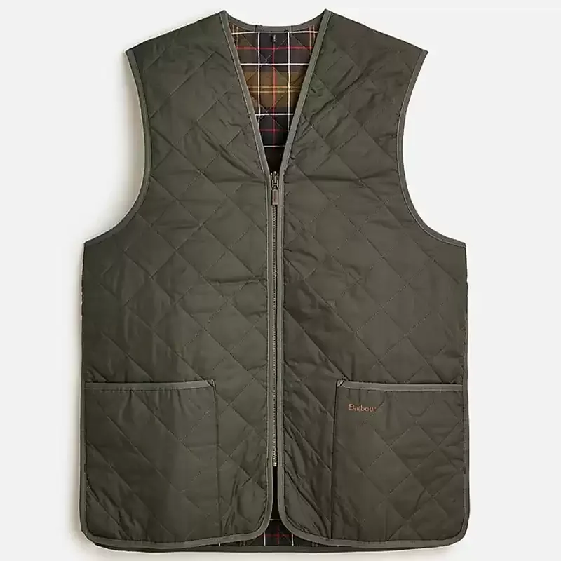 Barbour checkered middle layer Barbour liner cold-proof vest thin vest